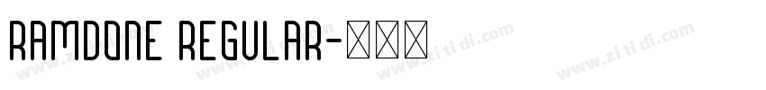 Ramdone Regular字体转换